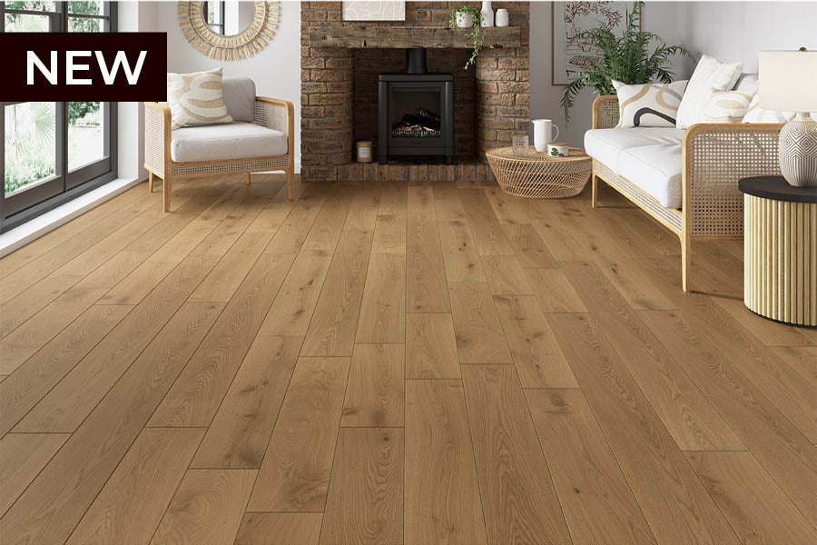 Engineered European Rustic Oak Hardwood Flooring 14mm x 190mm - 12 Colours