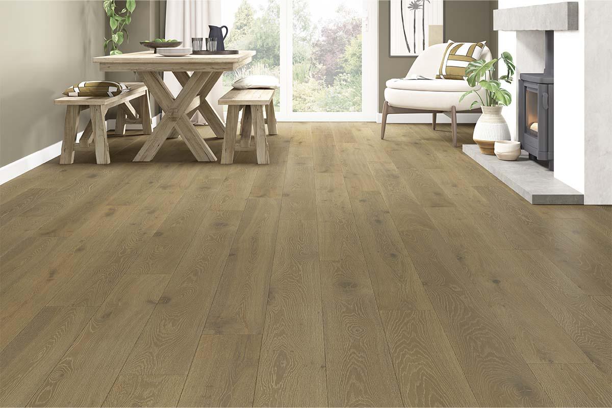 Professional Engineered European Rustic Oak Hardwood Flooring 20mm x 190mm - 10 Colours