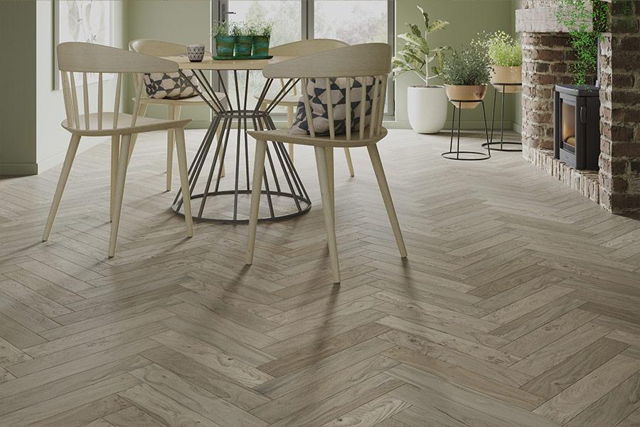 Professional Engineered Rustic Oak Herringbone Hardwood Flooring 20mm x 90mm - 4 Colours