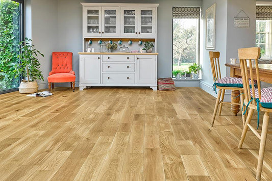 Professional Solid Wood European Rustic Oak Flooring 18mm X 150mm - 4 Colours