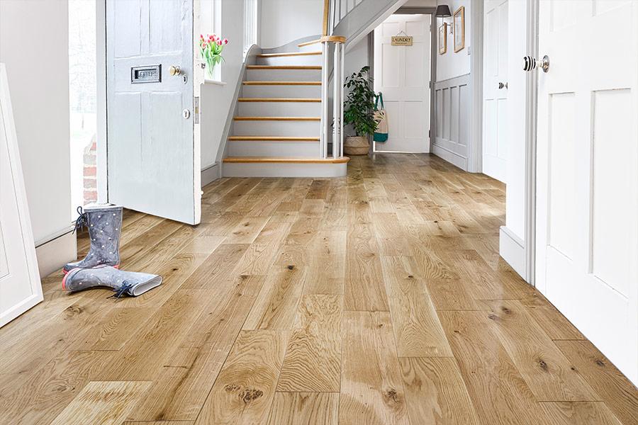 Professional Solid Wood European Rustic Oak Flooring 18mm X 150mm - 4 Colours