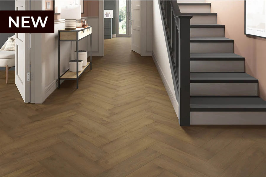 Herringbone Engineered European Rustic Oak Flooring 14mm x 150mm - 6 Colours