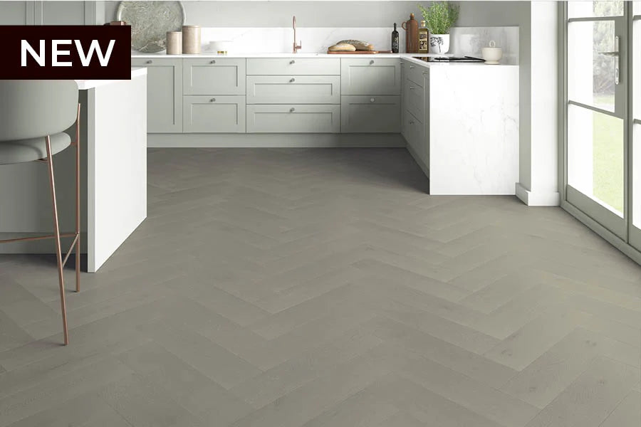 Herringbone Engineered European Rustic Oak Flooring 14mm x 150mm - 6 Colours