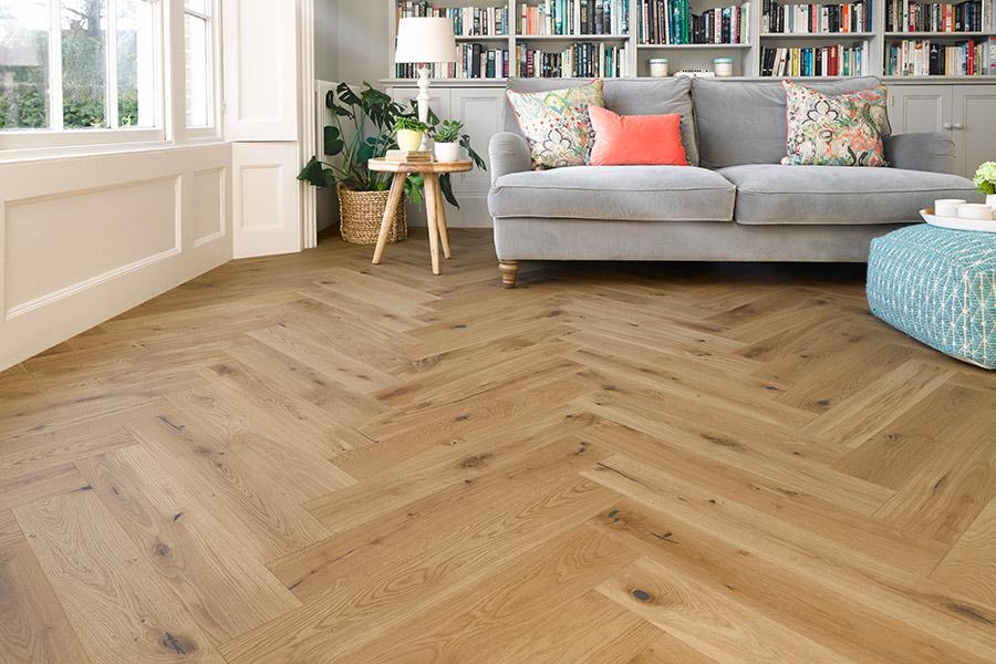 Herringbone Engineered Hardwood Oak Flooring 14mm x 130mm - 6 Colours