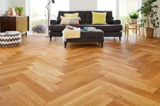 Herringbone Engineered Hardwood Oak Flooring 14mm x 130mm - 6 Colours